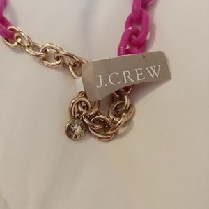 J.Crew gold and pink necklace